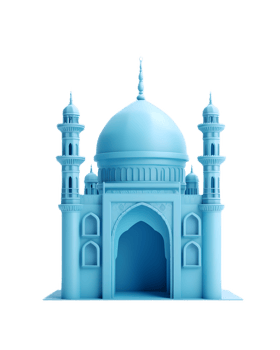 Blue Mosque 3D Illustration. png