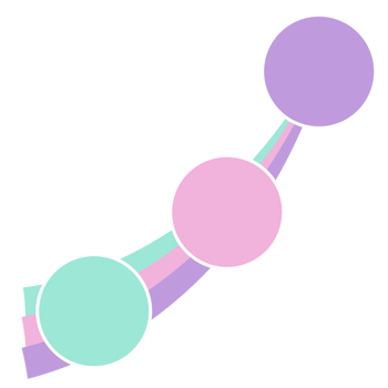 Pastel Roadmap Diagram png