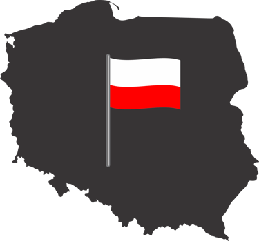 Poland flag pin map location png