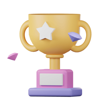 trophy with star logo icon png