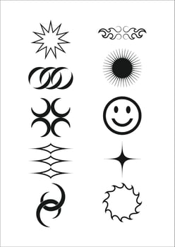 Shapes Streetwear Element Collection Vector 5