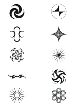 Shapes Streetwear Element Collection Vector 9