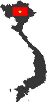 Vietnam flag pin map location png