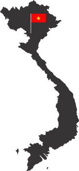 Vietnam flag pin map location png