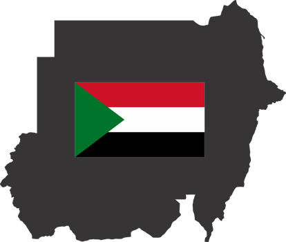 Sudan flag pin map location png