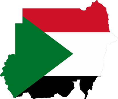 Sudan flag pin map location png