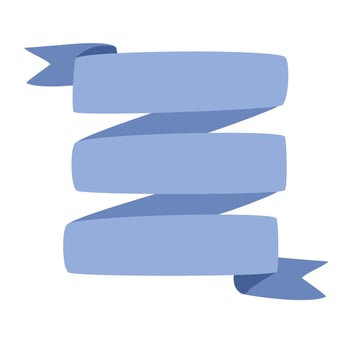 Blue Ribbon Banner Decoration vector