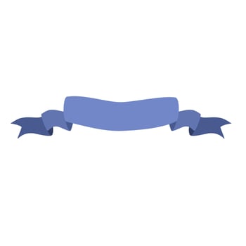 Blue Ribbon Banner Decoration vector