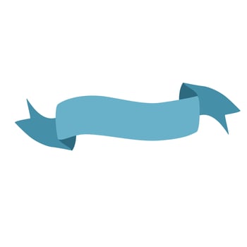 Blue Ribbon Banner Decoration vector