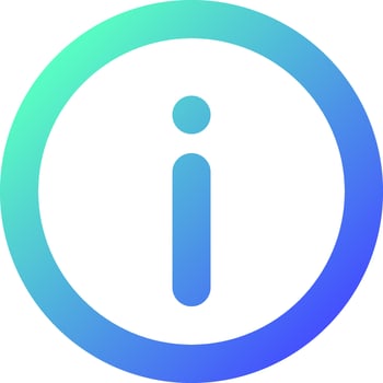 Info pixel perfect gradient linear ui icon. Additional information. Providing updates. Show helpful text. Line color user interface symbol. Modern style pictogram. Vector isolated outline illustration