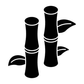 An icon design of bamboo sticks vector