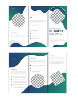 Modern Tri-Fold Brochure Template vector