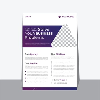 Flyer Design Templates for Professional Creative Business vector