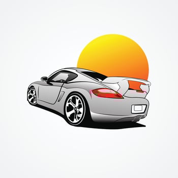 Sports Car Vector Sports Car Silhouette