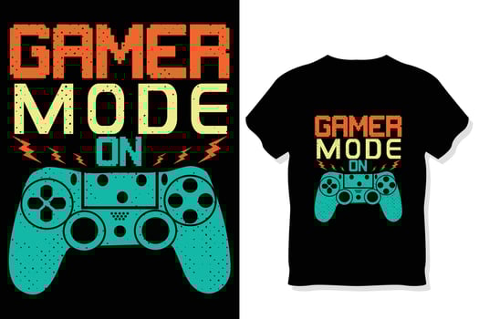 Funny  gaming T-shirt vector