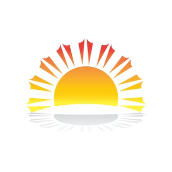 Sun vector illustration icon