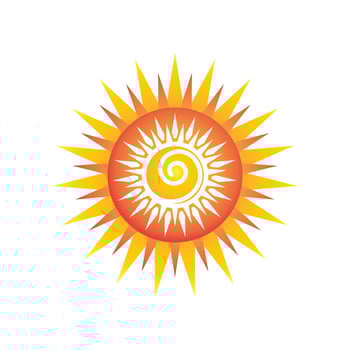 Sun vector illustration icon