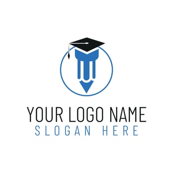 Education logo design. vector