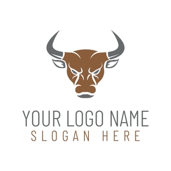Cow logo design. vector