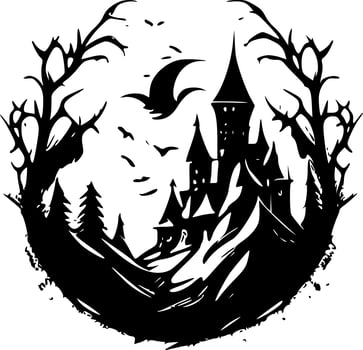 Fantasy, Minimalist and Simple Silhouette - Vector illustration