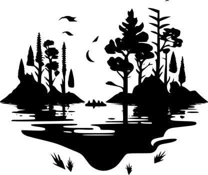 Lake - High Quality Vector Logo - Vector illustration ideal for T-shirt graphic