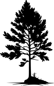 Tree - Minimalist and Flat Logo - Vector illustration