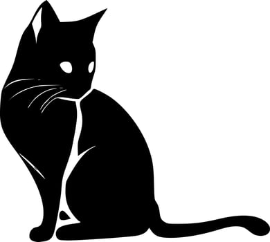 Cat Clipart - High Quality Vector Logo - Vector illustration ideal for T-shirt graphic