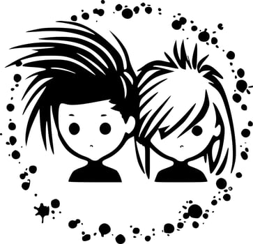 Kids - High Quality Vector Logo - Vector illustration ideal for T-shirt graphic