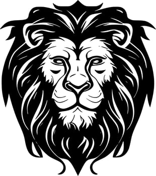 Lion - Minimalist and Flat Logo - Vector illustration