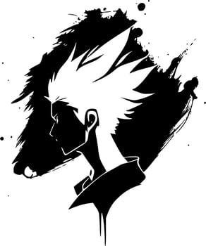 Bleach Effect, Black and White Vector illustration