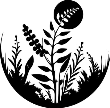 Nature - Minimalist and Flat Logo - Vector illustration