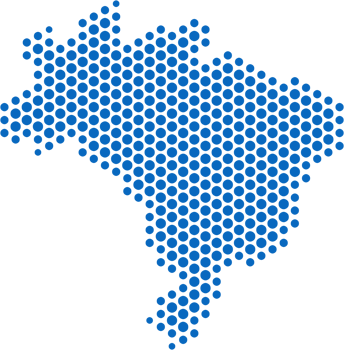 circle shape of brazil map. png