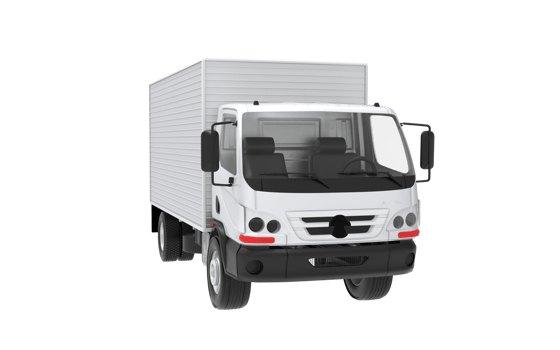 Photo white truck on Transparent background png