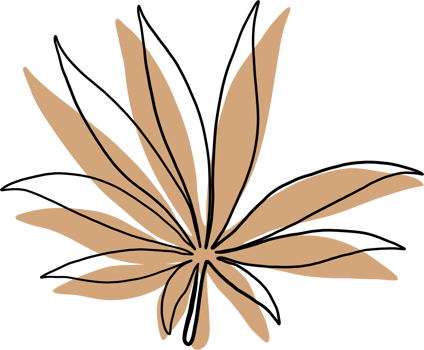 simplicity cannabis leaf continuous freehand drawing. png