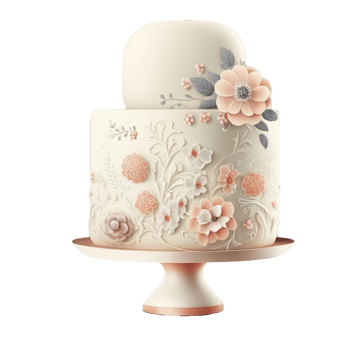 cute wedding cake . png