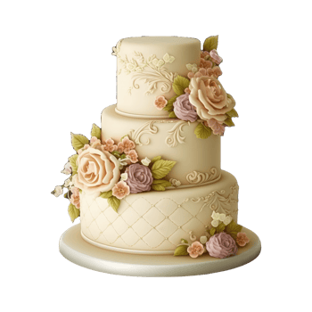 cute wedding cake . png