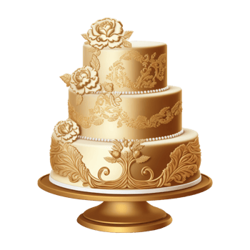 cute wedding cake . png