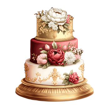cute wedding cake . png