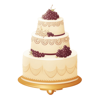 cute wedding cake . png