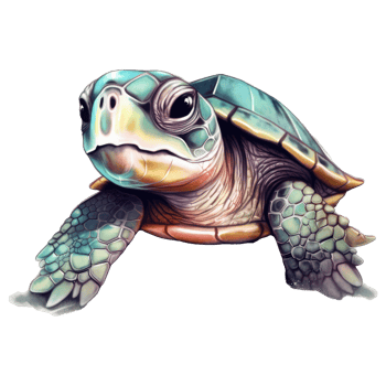 cute turtle . png