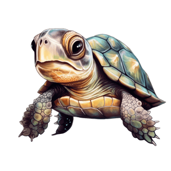 cute turtle . png