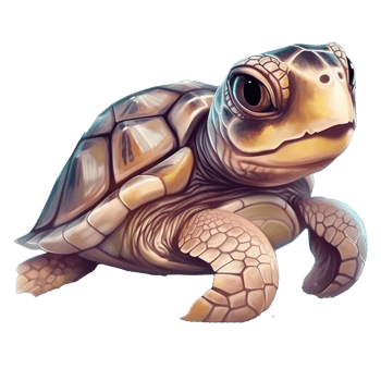 cute turtle . png