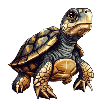 cute turtle . png