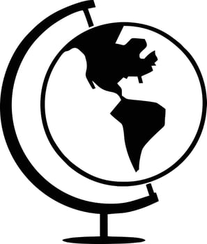 Globe planet earth icon symbol vector image. Illustration of the world global vector design. EPS 10