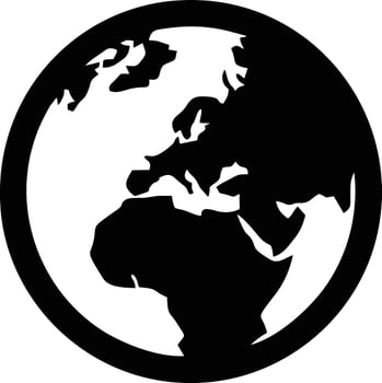 Globe planet earth icon symbol vector image
