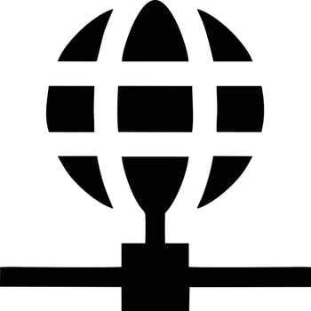 Globe planet earth icon symbol vector image