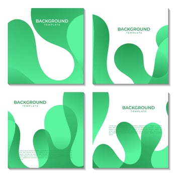 Modern background or elegant card design for birthday invite or wedding or menu with abstract green waves vector