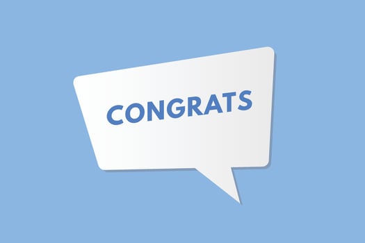 Congrats text Button. Congrats Sign Icon Label Sticker Web Buttons vector