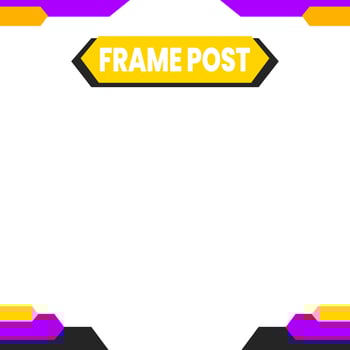 Social media post template. Editable minimal square banner template. modern design template for social media post. vector