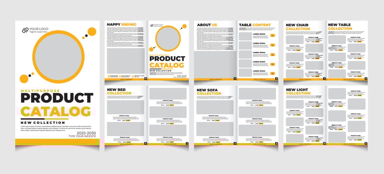 Product catalogue and catalog template. catalogue design. vector